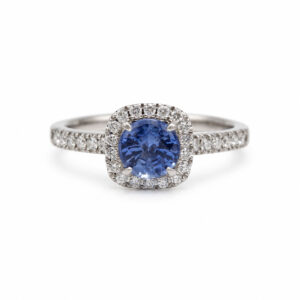 Bague - Or, Diamants & Saphir